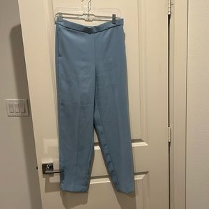 MANGO light blue work pants elastic waist